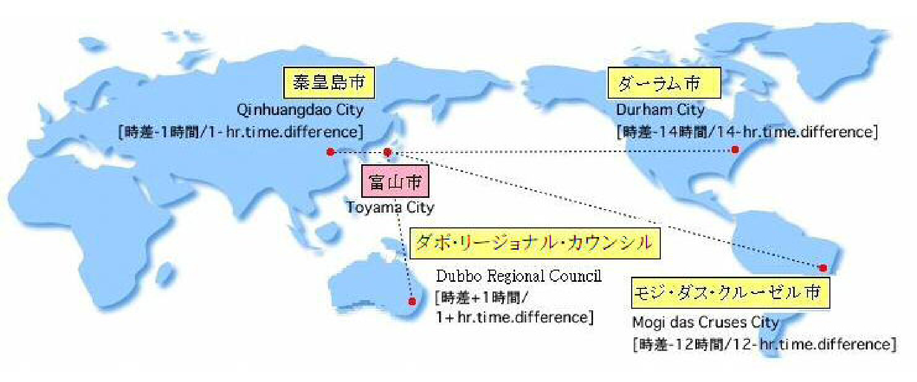 富山市の姉妹友好都市